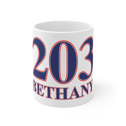 Bethany Red, White & Blue  Mug 11oz