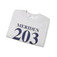 Meriden 203 Connecticut Unisex Heavy Blend™ Crewneck Sweatshirt