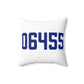 06455 Middlefield Connecticut Zip Code Spun Polyester Square Pillow