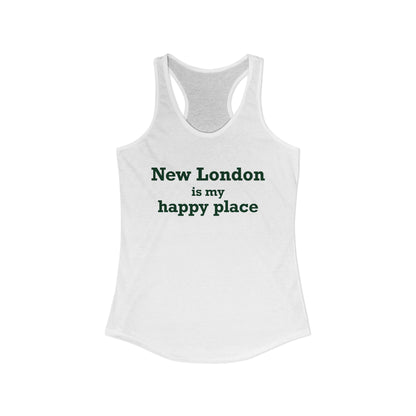 New London is My Happy Place Women's Ideal Racerback Tank Top