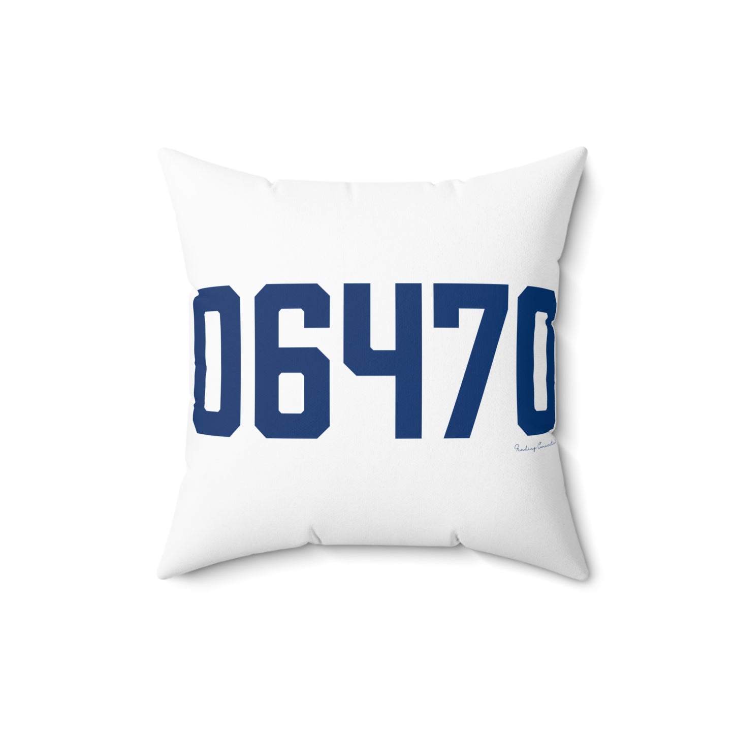 06470 Newtown Connecticut Zip Code Spun Polyester Square Pillow