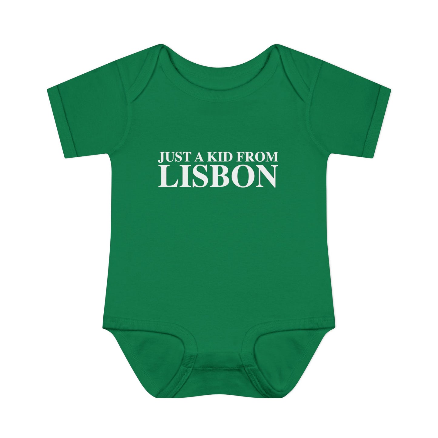 Just a kid from Lisbon Infant Baby Rib Bodysuit