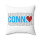 Connecticut Love Spun Polyester Square Pillow
