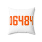 06484 Shelton Connecticut Zip Code Spun Polyester Square Pillow