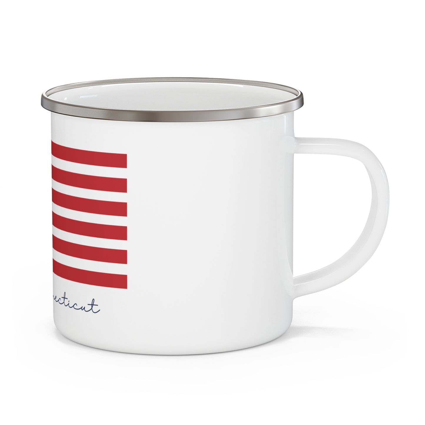 Redding Connecticut Flag Enamel Camping Mug
