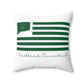 Westbrook Connecticut St. Patrick’s Day Flag Spun Polyester Square Pillow