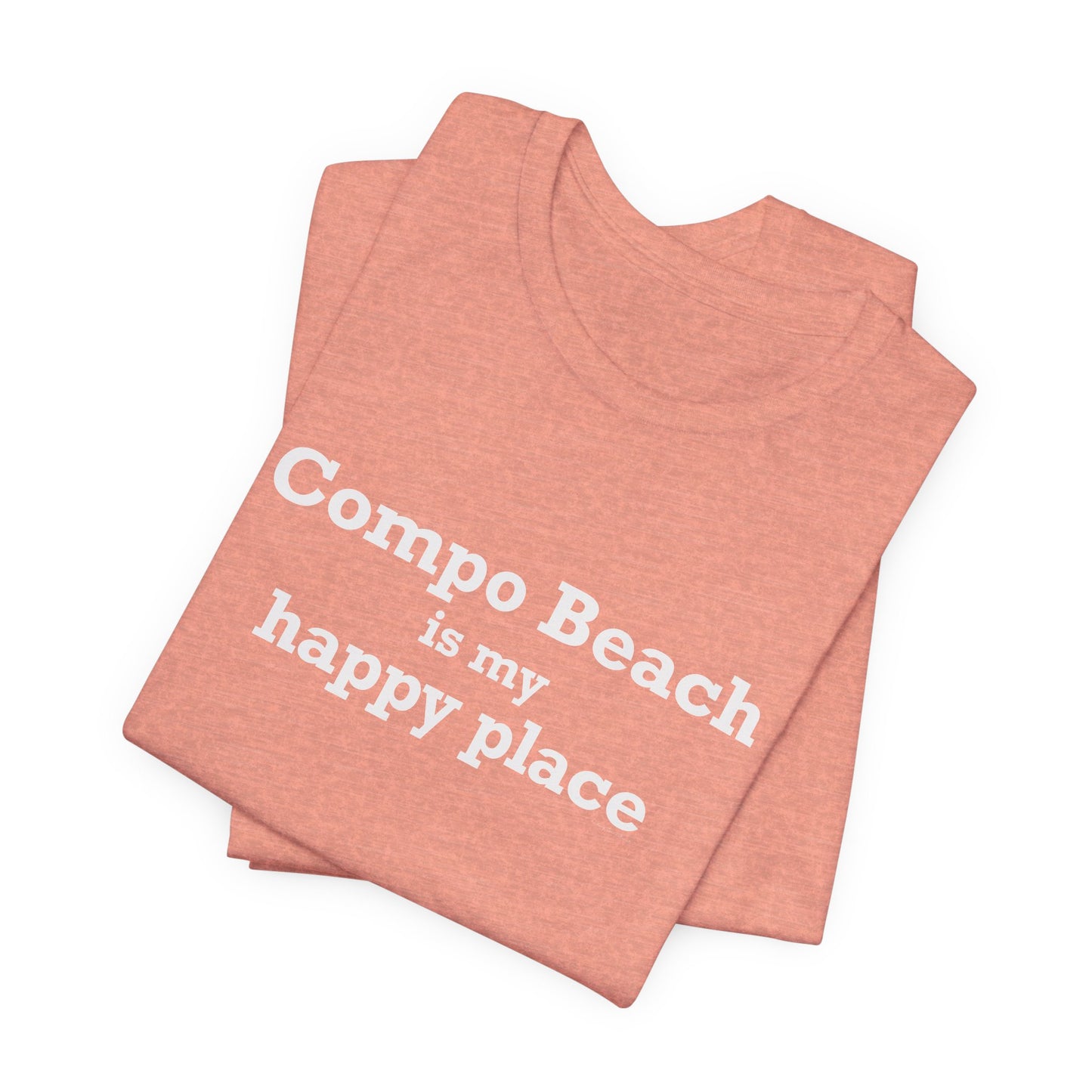 Compo Beach Is My Happy Place Unisex Jersey Short Sleeve T-Shirt