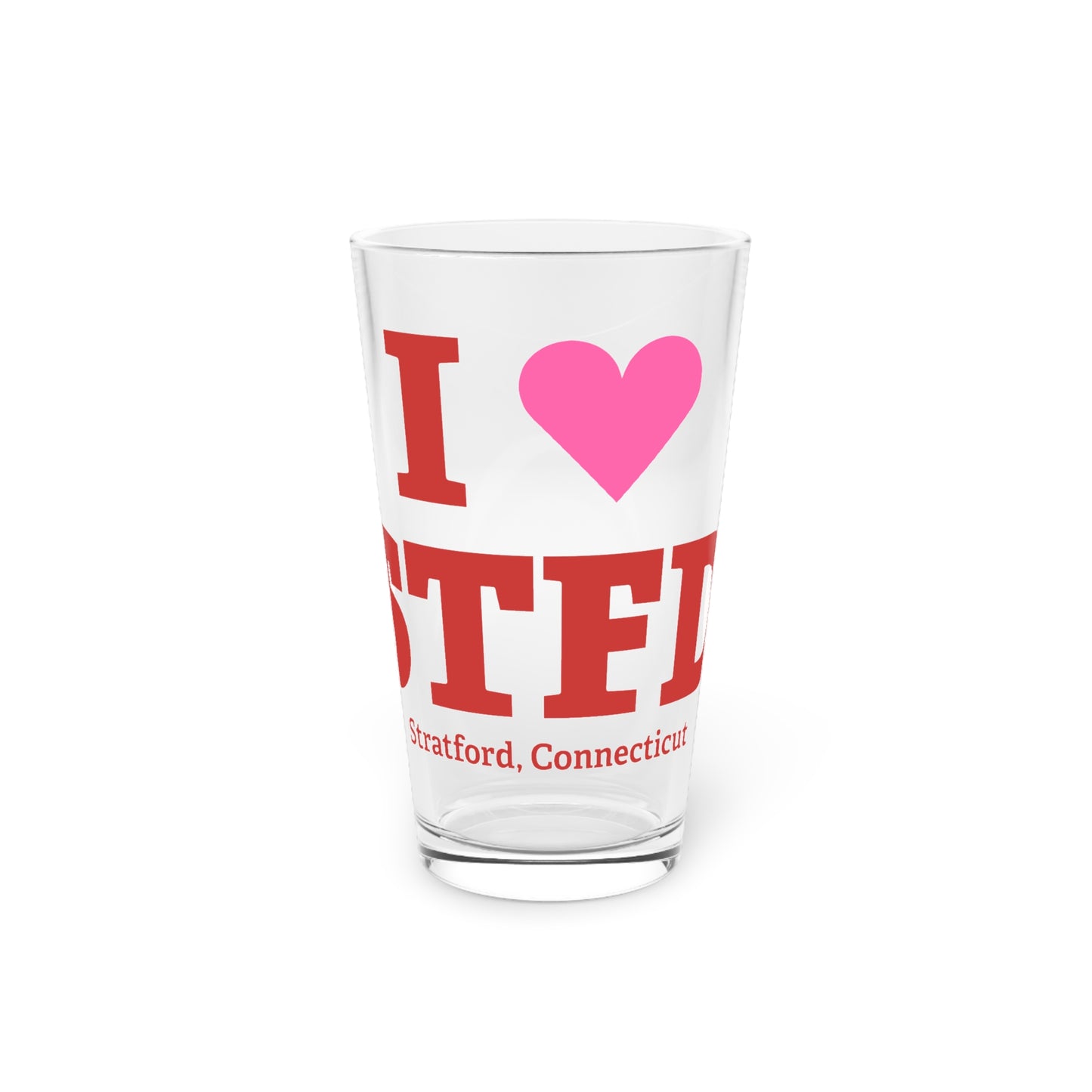 I Heart STFD Pint Glass, 16oz