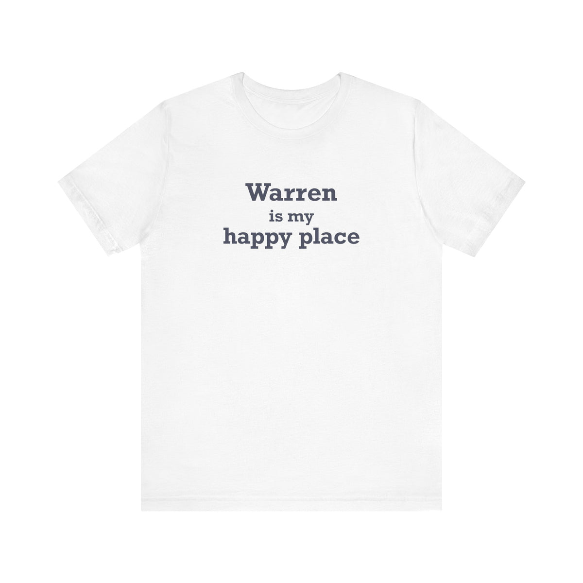 Warren is My Happy Place Jersey Short Sleeve T-Shirt