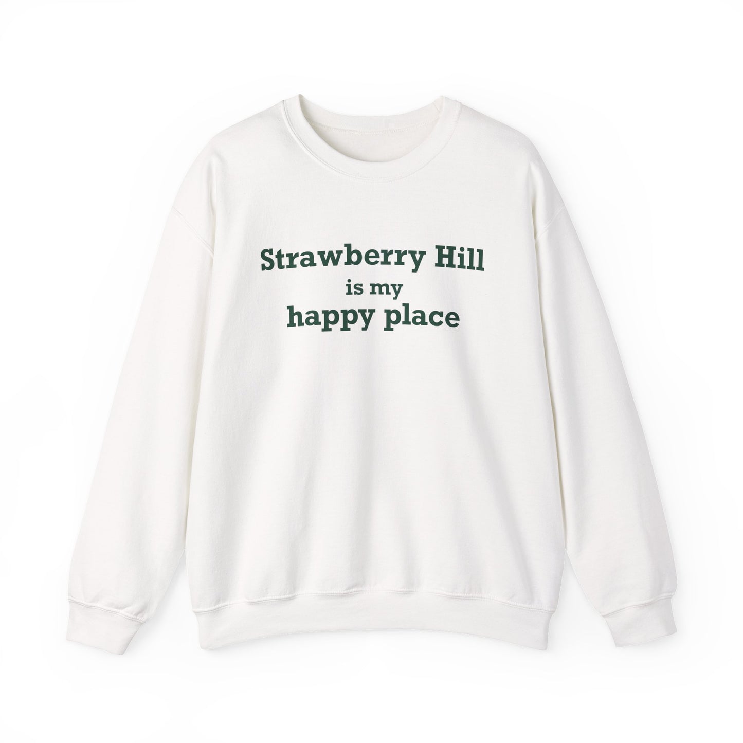 Strawberry Hill is my happy place Unisex Heavy Blend™ Crewneck Sweatshirt