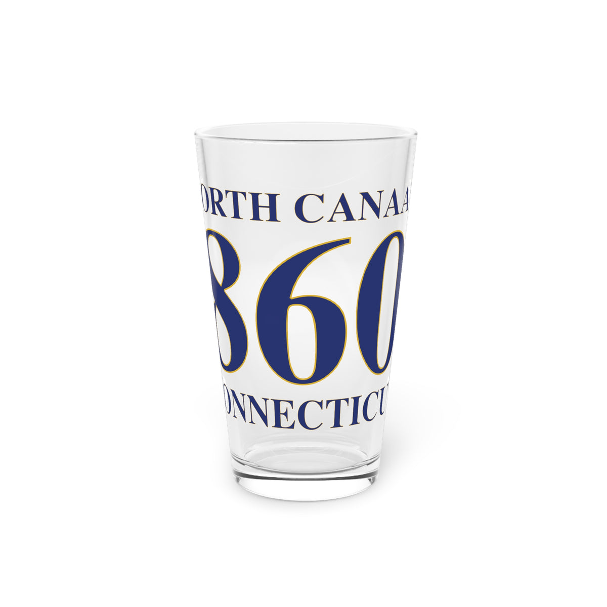 North Canaan 860 Connecticut Pint Glass, 16oz