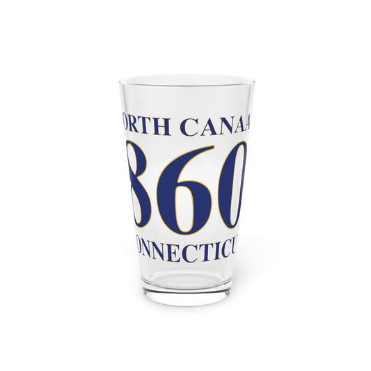 North Canaan 860 Connecticut Pint Glass, 16oz