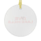 Love Lake Hills Glass Ornaments