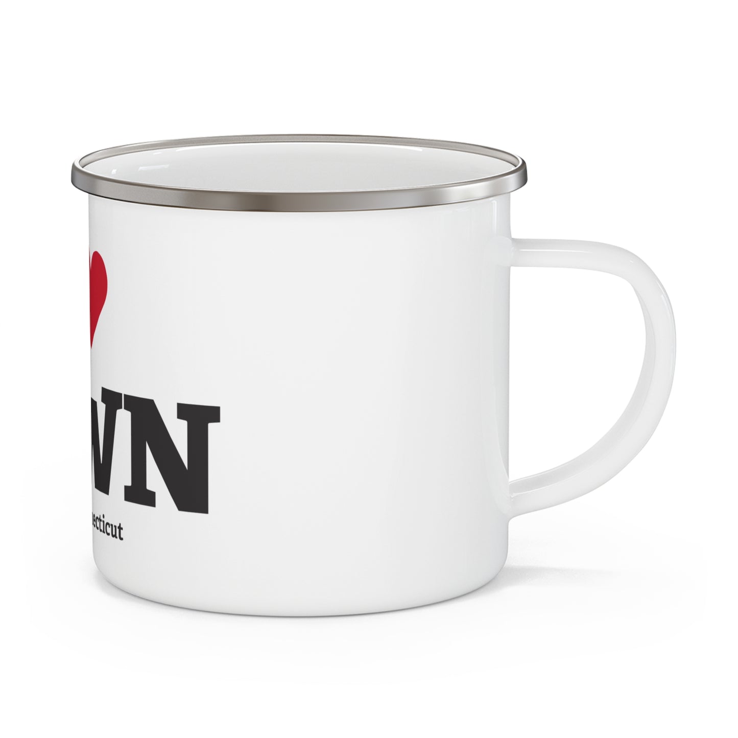I Heart NTWN Enamel Camping Mug