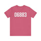 06883 Weston CT Zip Code Unisex Jersey Short Sleeve T-Shirt