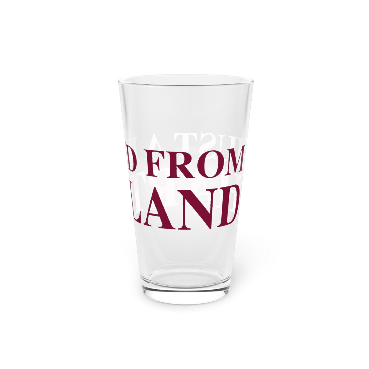 Just a kid from Hartland Pint Glass, 16oz