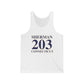 Sherman 203 Connecticut Unisex Jersey Tank