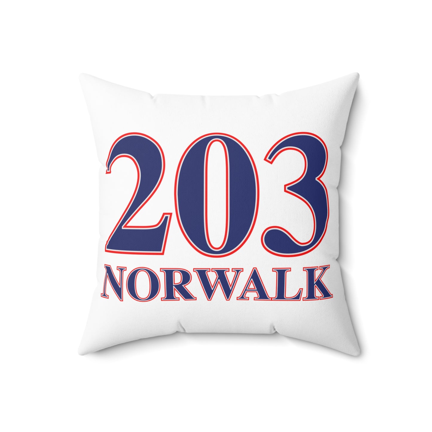 203 Norwalk Red White & Blue Spun Polyester Square Pillow