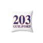 203 Guilford Red White & Blue Spun Polyester Square Pillow