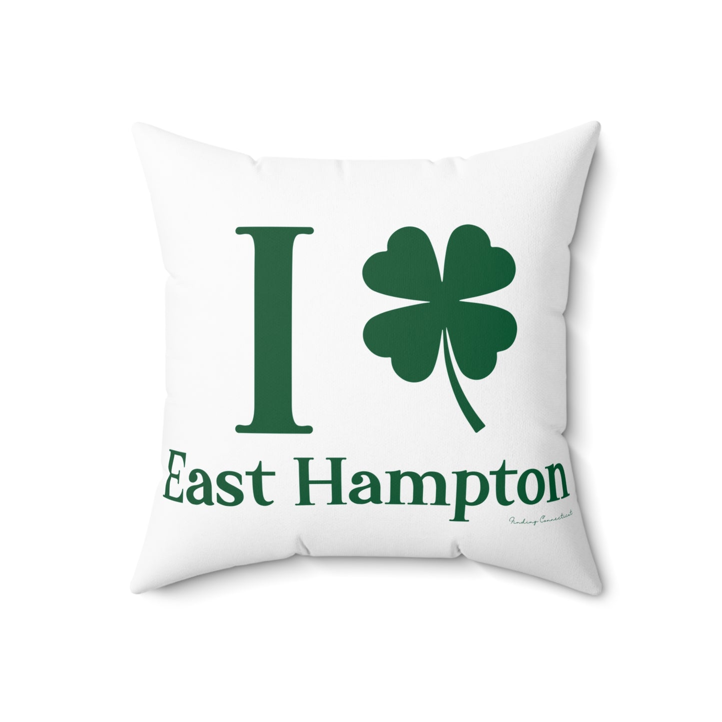 I Clover East Hampton Spun Polyester Square Pillow