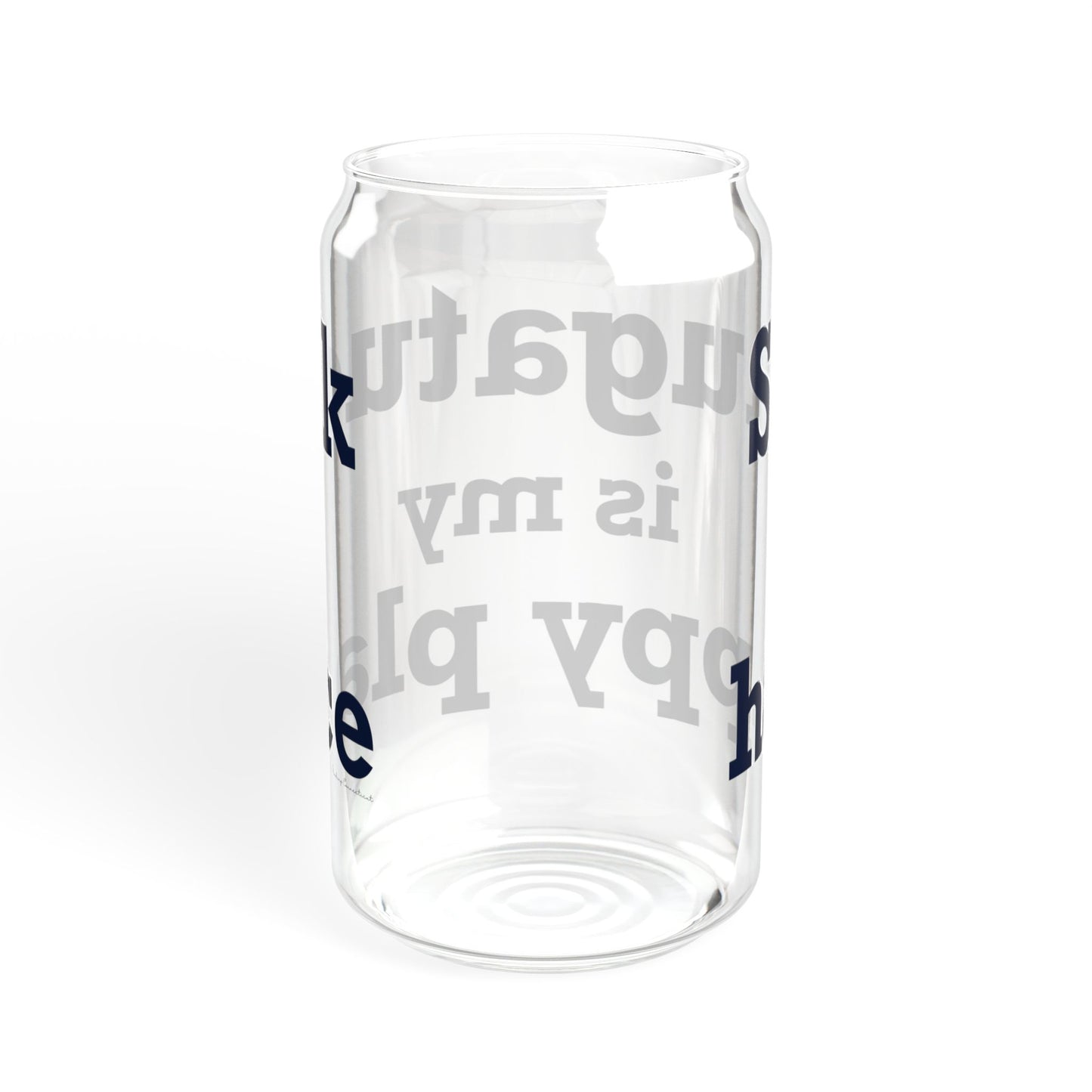 Saugatuck Is My Happy Place Sipper Glass, 16oz