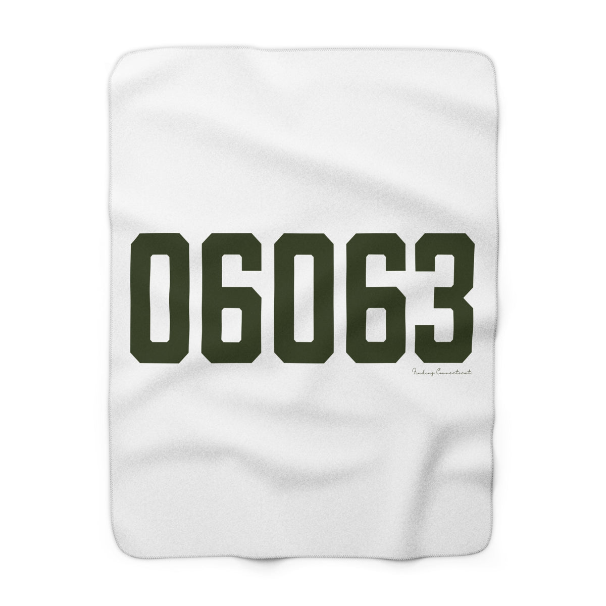 06063 Barkhamsted Connecticut Zip Code Sherpa Fleece Blanket