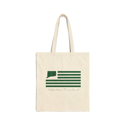 Watertown Connecticut St. Patrick’s Day Flag Cotton Canvas Tote Bag