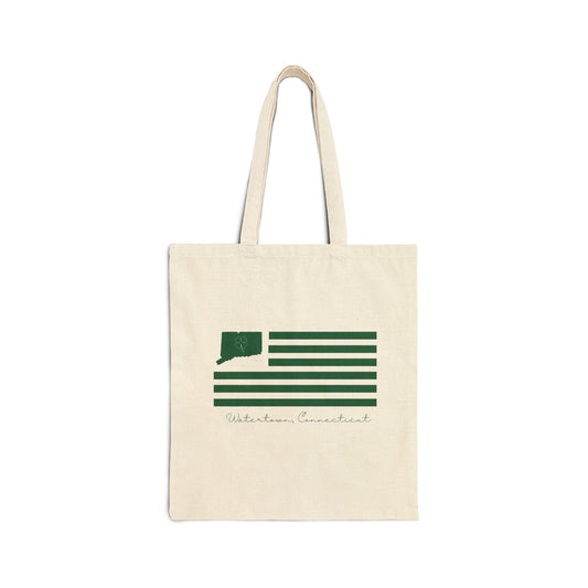 Watertown Connecticut St. Patrick’s Day Flag Cotton Canvas Tote Bag