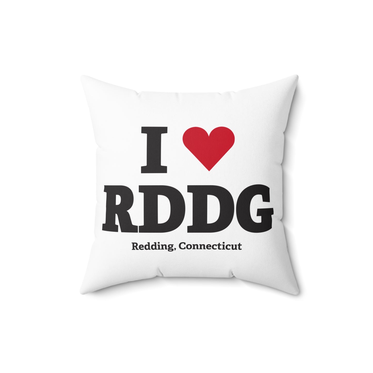 I Heart RDDG Spun Polyester Square Pillow