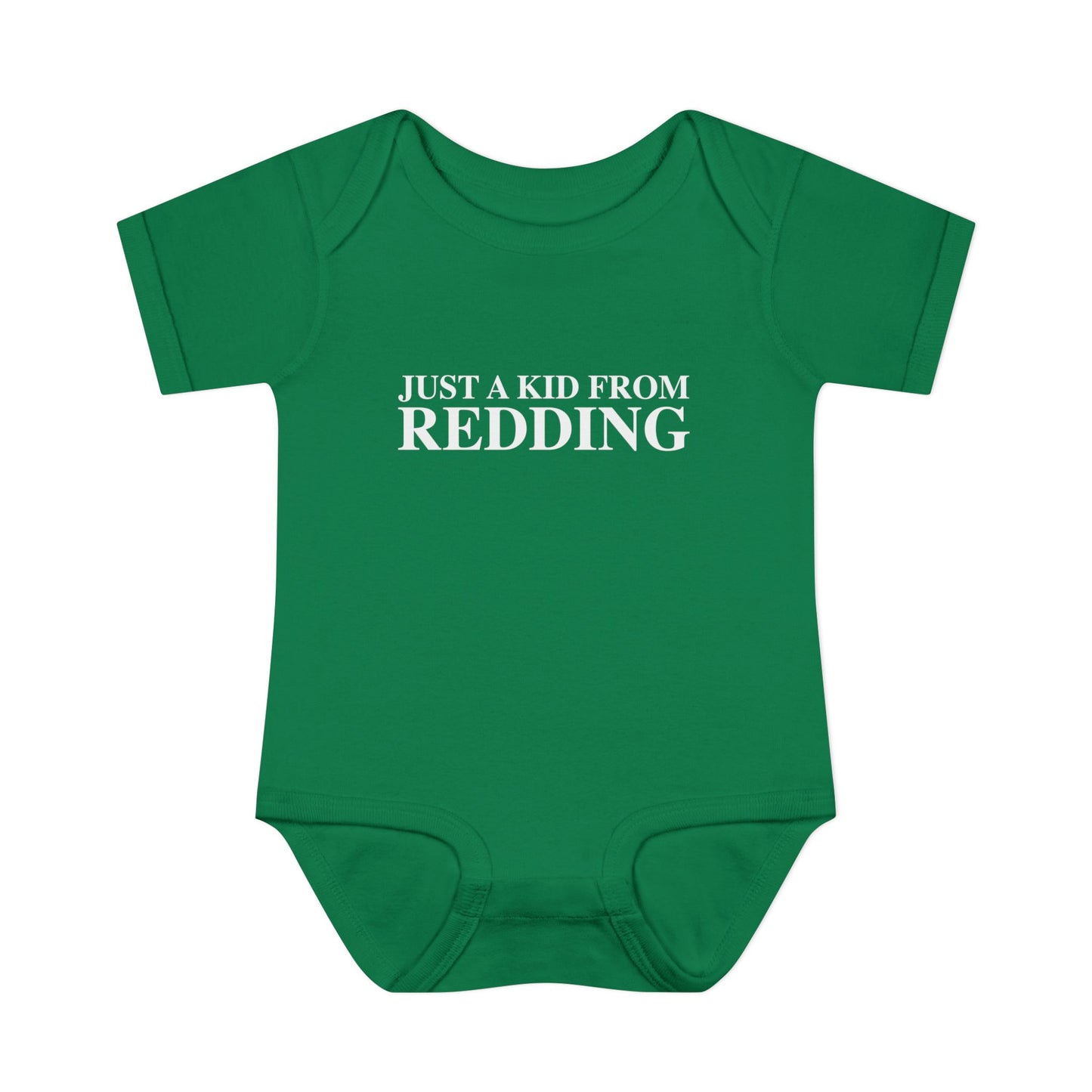Just a kid from Redding Infant Baby Rib Bodysuit