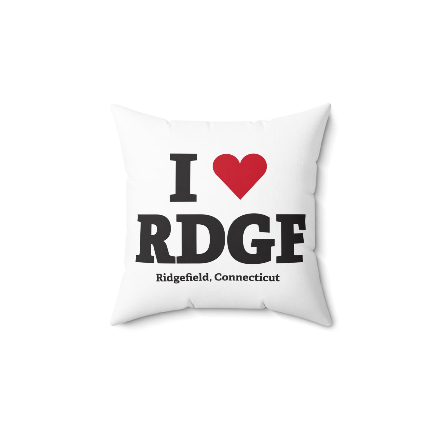 I Heart RDGF Spun Polyester Square Pillow
