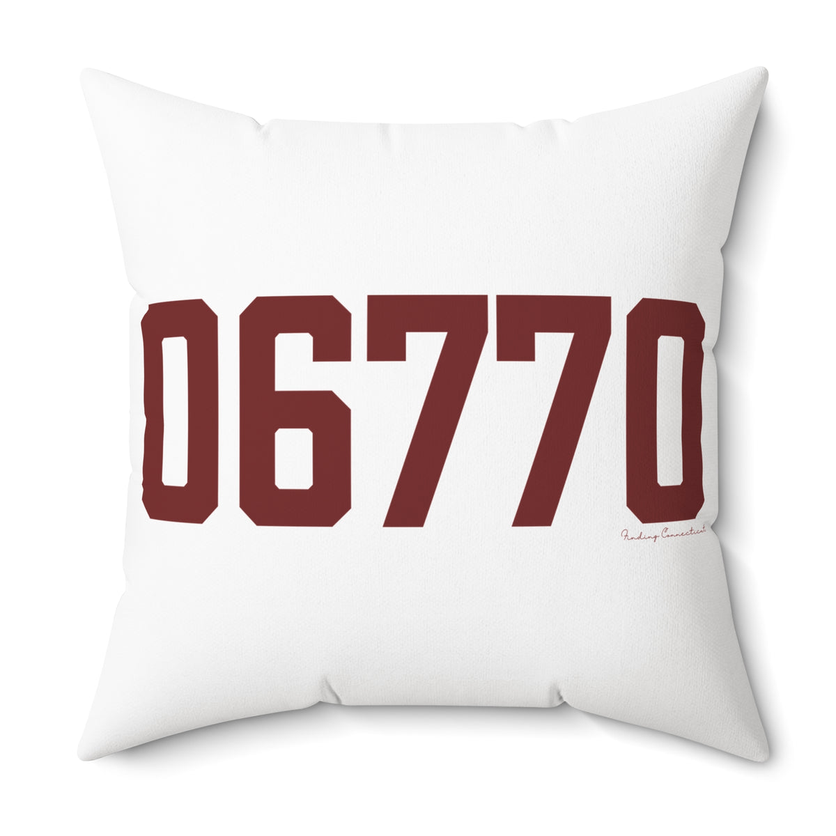 06770 Naugatuck Connecticut Zip Code Polyester Square Pillow