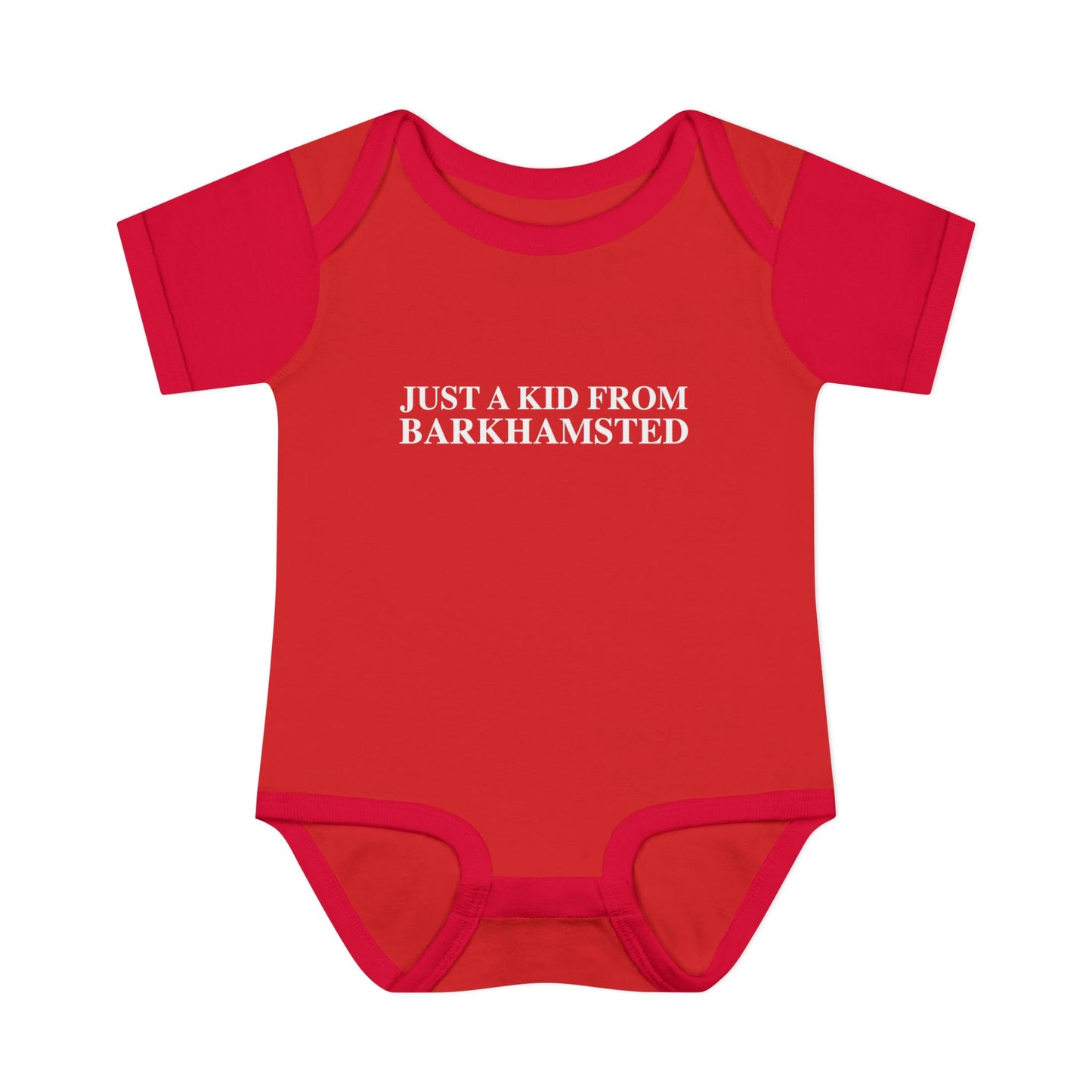 Just a kid from Barkhamsted Infant Baby Rib Bodysuit