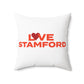 Love Stamford Spun Polyester Square Pillow