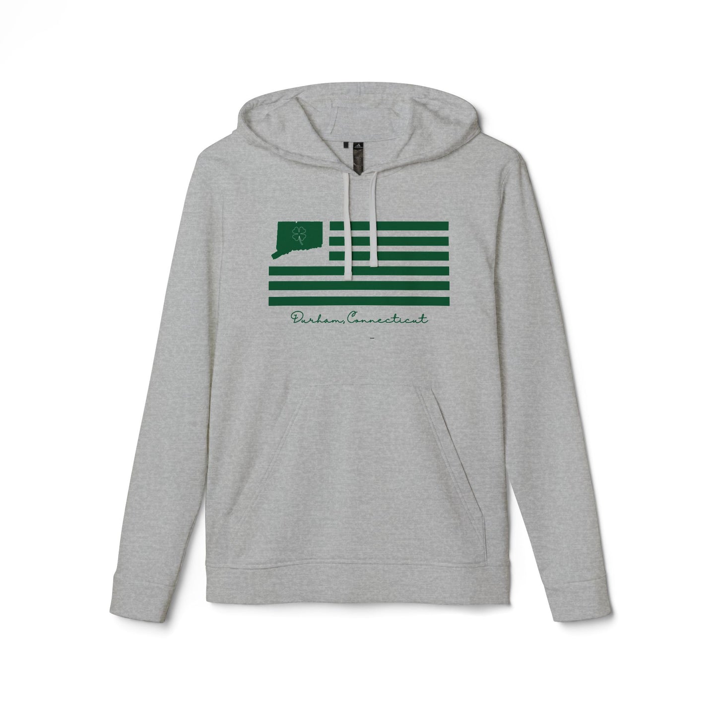 Durham Connecticut St. Patrick’s Day Flag adidas Unisex Fleece Hoodie