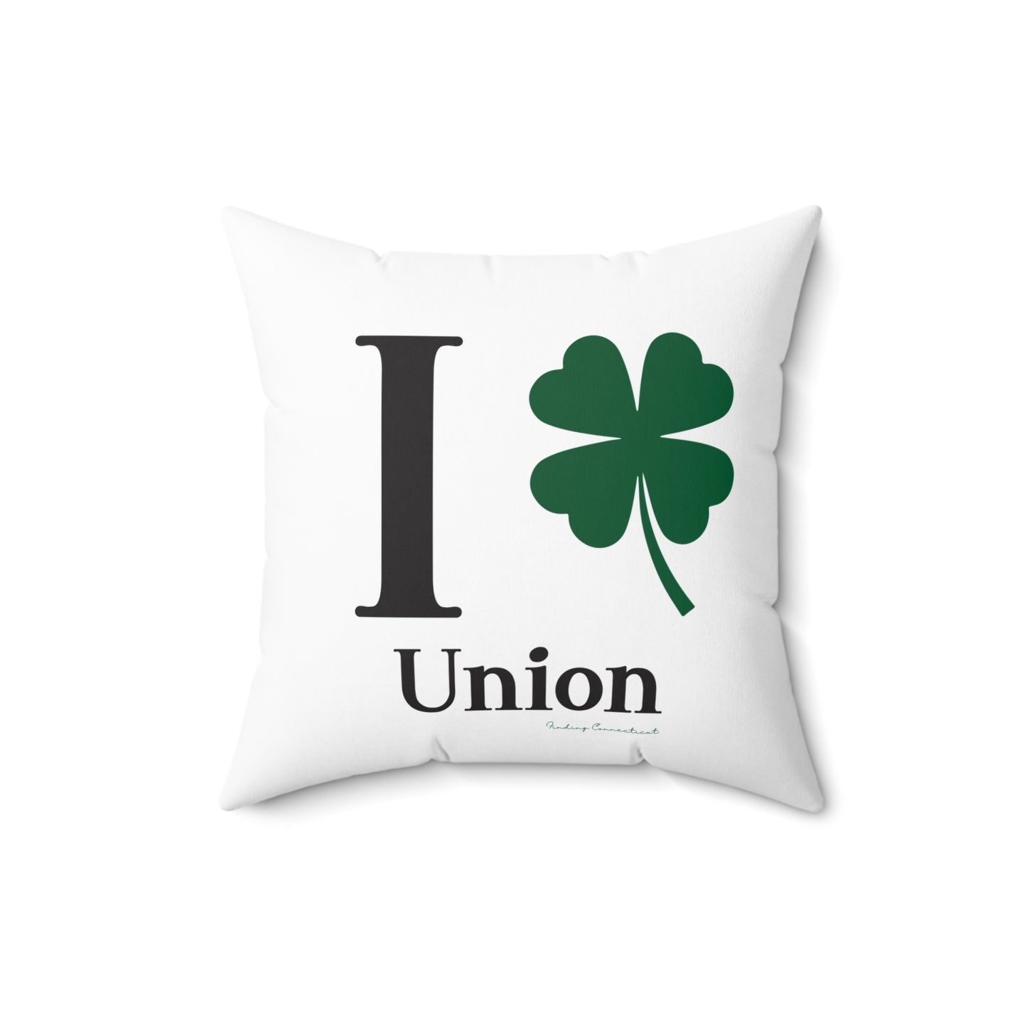 I Clover Union Spun Polyester Square Pillow