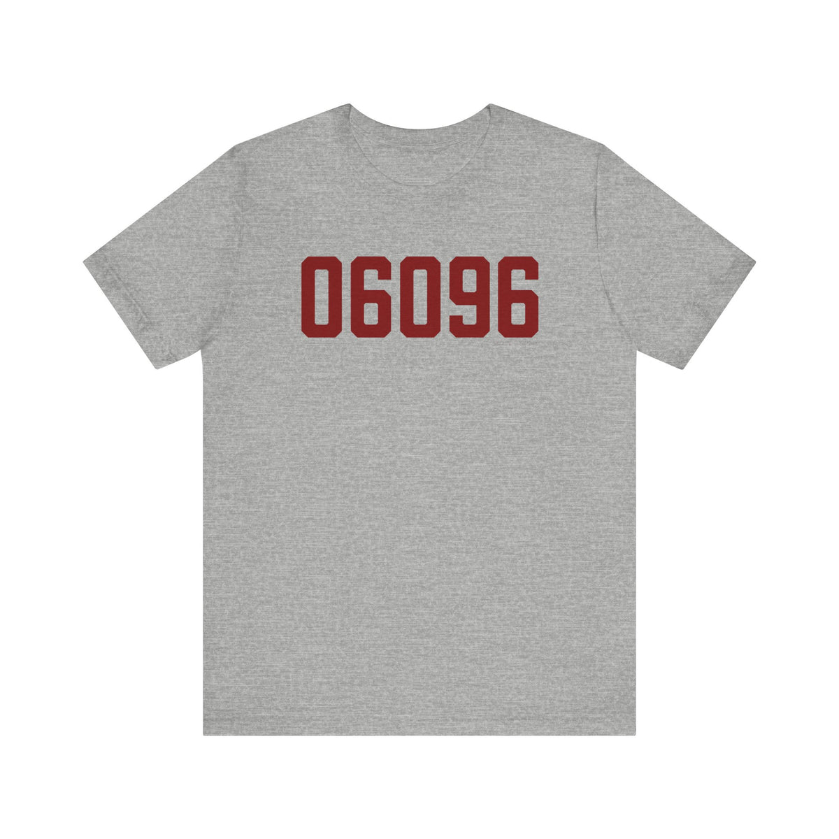 06096 Windsor Locks Connecticut Zip Code Unisex Jersey Short Sleeve T-Shirt