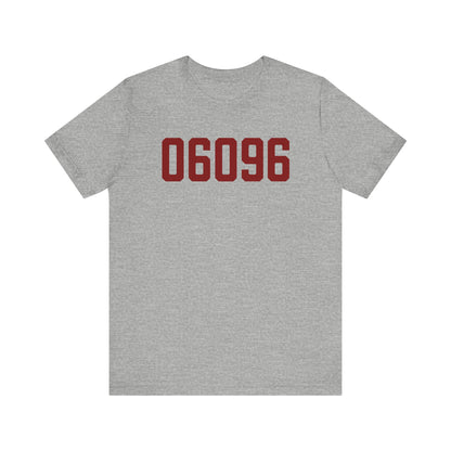 06096 Windsor Locks Connecticut Zip Code Unisex Jersey Short Sleeve T-Shirt