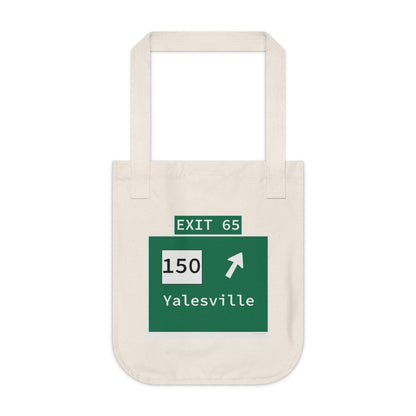 Vintage WCP Exit 65 Sign Organic Canvas Tote Bag