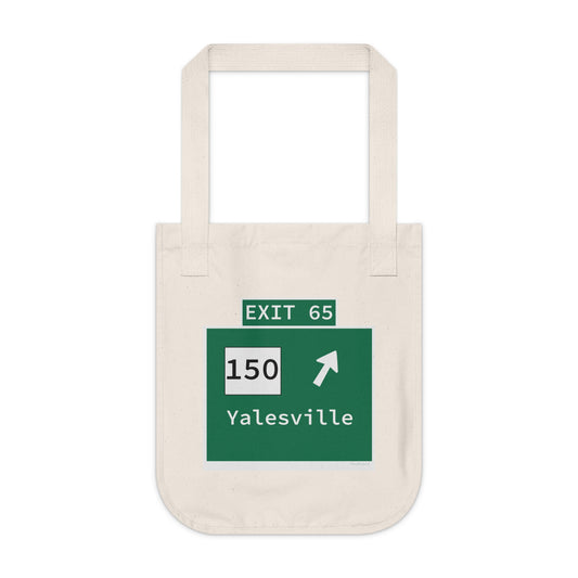Vintage WCP Exit 65 Sign Organic Canvas Tote Bag