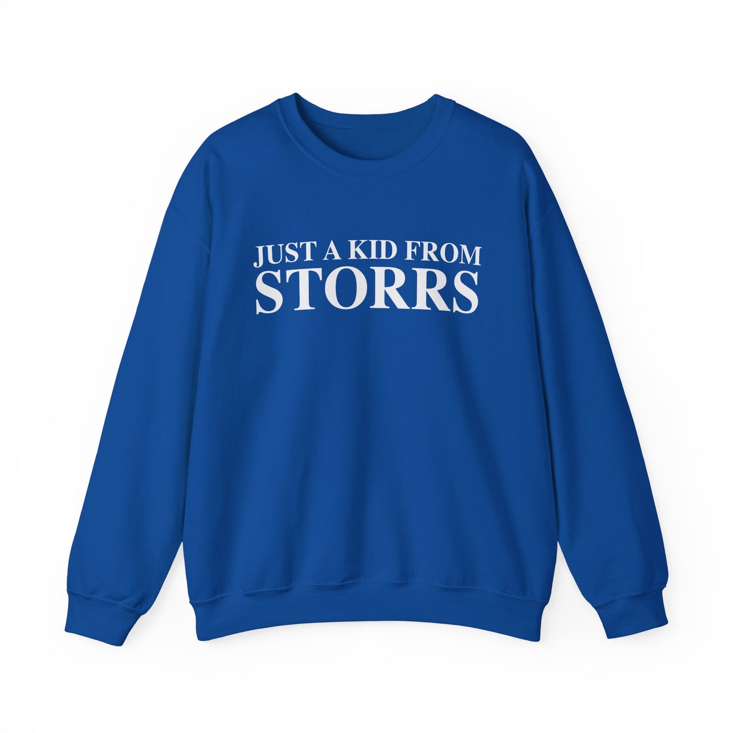 Just a kid from Storrs Unisex Heavy Blend™ Crewneck Sweatshirt