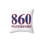 860 Waterford Red, White & Blue Spun Polyester Square Pillow
