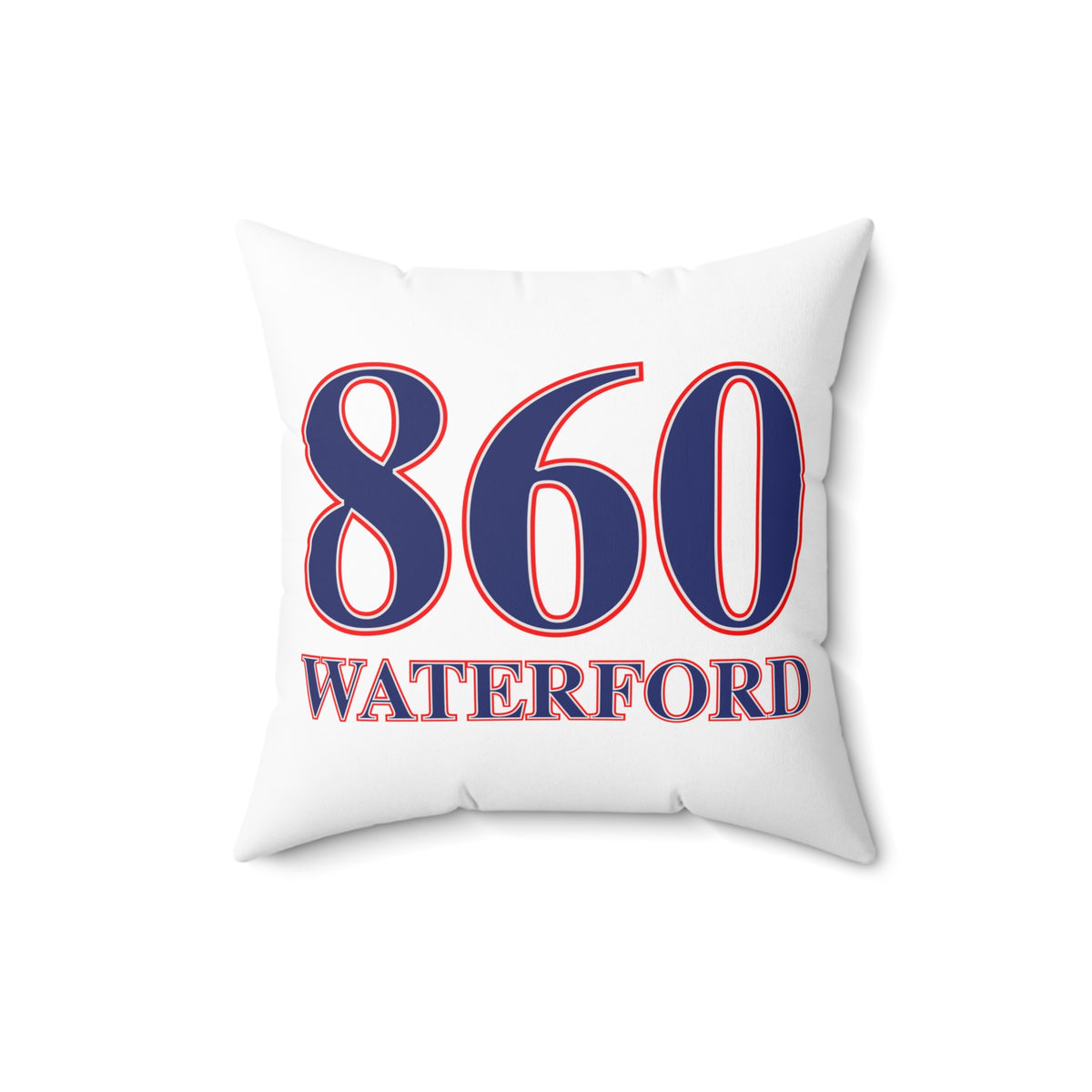 860 Waterford Red, White & Blue Spun Polyester Square Pillow