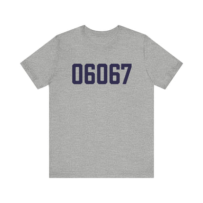 06067 Rocky Hill Connecticut Zip Code Unisex Jersey Short Sleeve T-Shirt