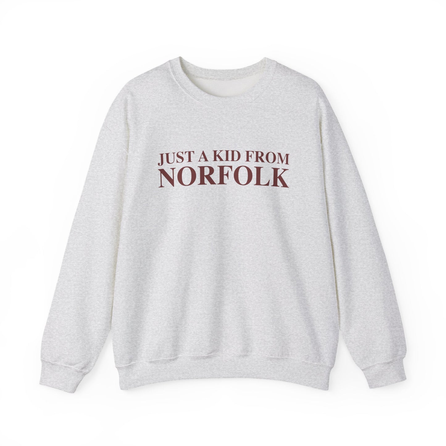 Just a kid from Norfolk Unisex Heavy Blend™ Crewneck Sweatshirt