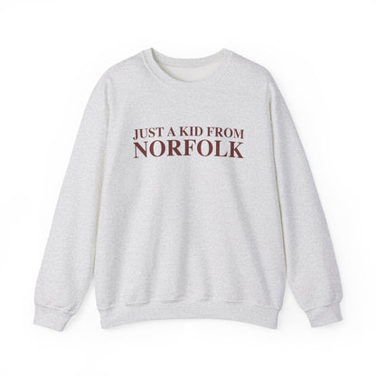 Just a kid from Norfolk Unisex Heavy Blend™ Crewneck Sweatshirt