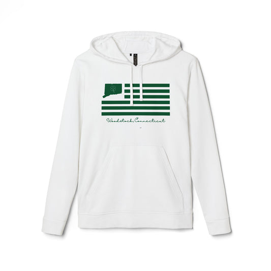 Woodstock Connecticut St. Patrick’s Day Flag adidas Unisex Fleece Hoodie