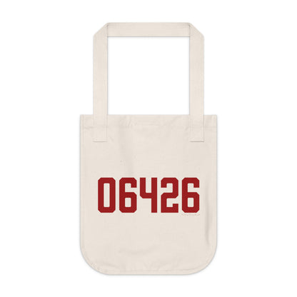 06426 Essex Connecticut Zip Code Organic Canvas Tote Bag