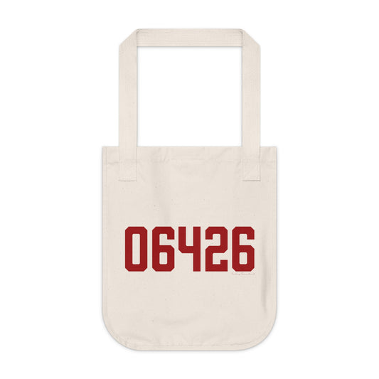 06426 Essex Connecticut Zip Code Organic Canvas Tote Bag