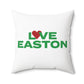 Love Easton Spun Polyester Square Pillow